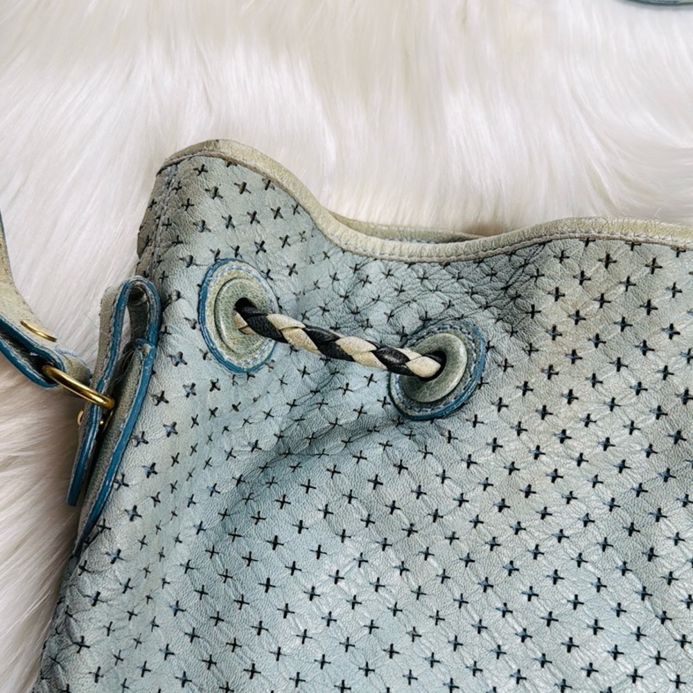 Balenciaga Pale Blue Arena Cross Pampille Bag - Picture 5 of 15